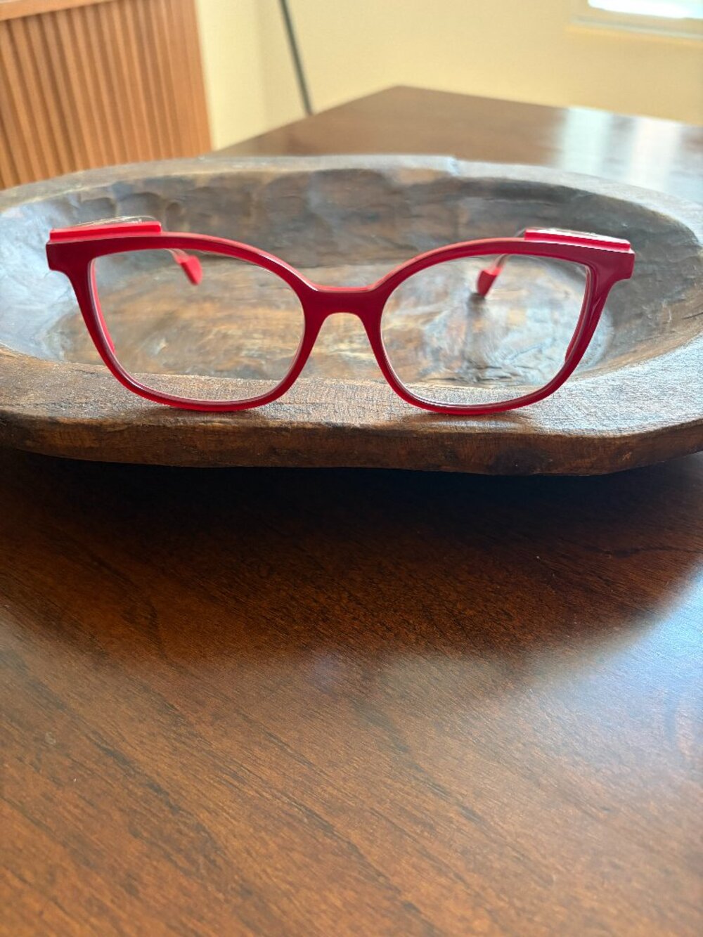 Face A Face Shift 2216 Go Red & Clear Eyeglass Frames 53-17-140